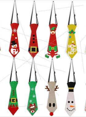 Felt Christmas tie Christmas decorations snowman耶诞节装饰