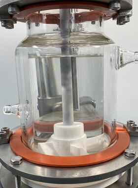 岐昱实验直室QYGF-500反应厂家销四氟砂芯过滤釜器多固肽合成双层