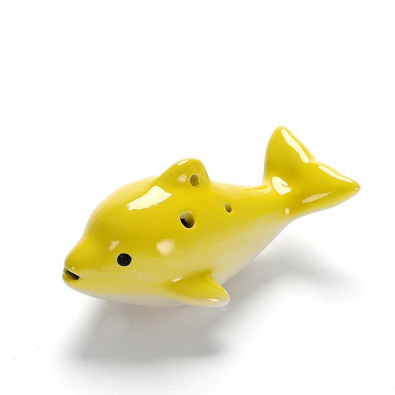 正品海豚陶笛6孔初学者 小生奖励学物 单易学小乐器儿童玩具礼大