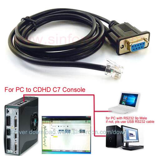 珂富宸适用于高创驱动器配置线CDHD2 C7通讯线CDHD电脑通讯线克隆线备份拷贝线