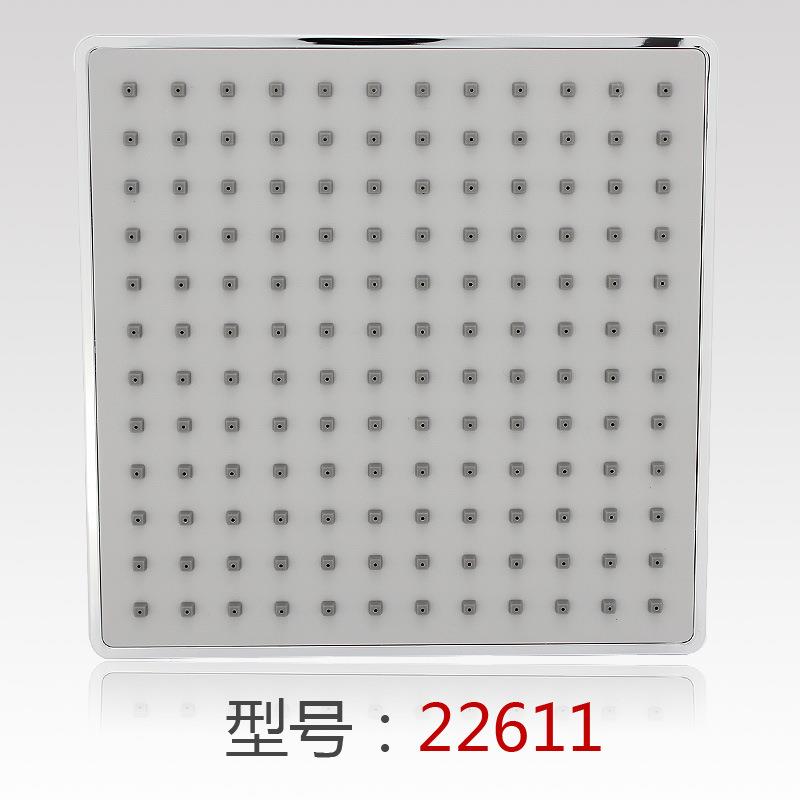 新款直销跨境淋浴方型顶喷花洒 卫浴工厂ABS八寸电镀花洒头洗澡喷