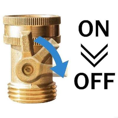 C90D Rust Proof 3/4 Inch Brass Hose Shut Off for Valve with