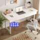 出租屋办公电脑桌带抽屉书桌学生家用桌子女生卧室简易化妆学习桌