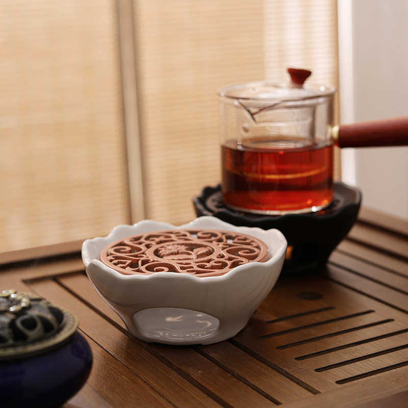 陶瓷温茶器 中式 暖茶炉配隔热垫片 蜡烛托 玻璃茶壶保温加热炉座,餐饮具,茶具礼盒,淘宝优惠券,粉丝福利购,淘宝优惠卷