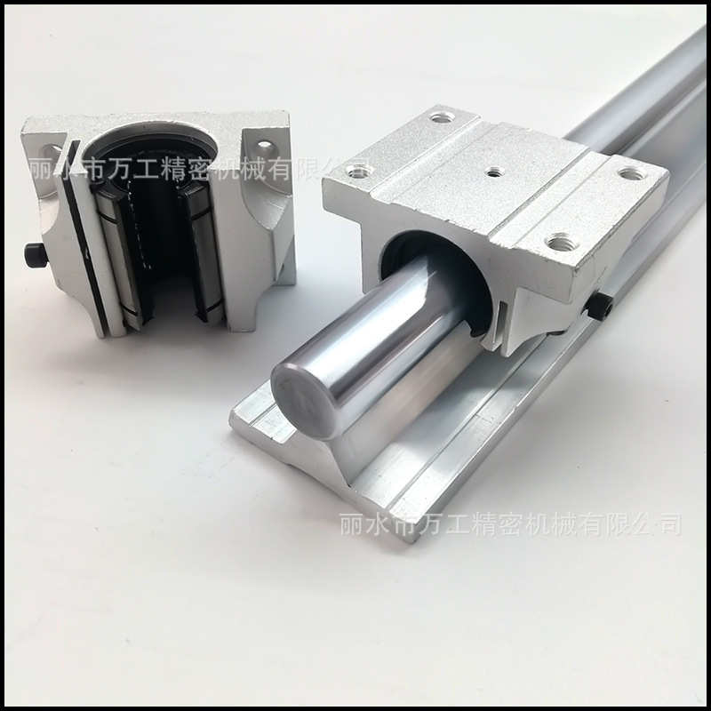 木工推台锯导轨 上下锁式铝壳滑块硬铬轴 厂家国产直线导轨