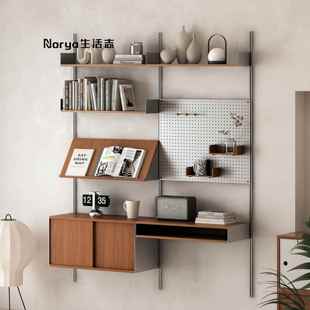 vitsoe606置物架墙上洞洞板收纳层架小户型实木多层板墙面轨道书