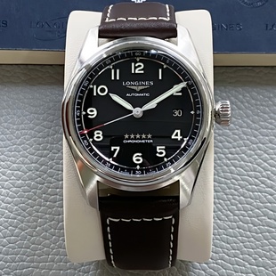 盒证98新40MM浪琴先行者自动机械男士手表L3.810.4.53.0