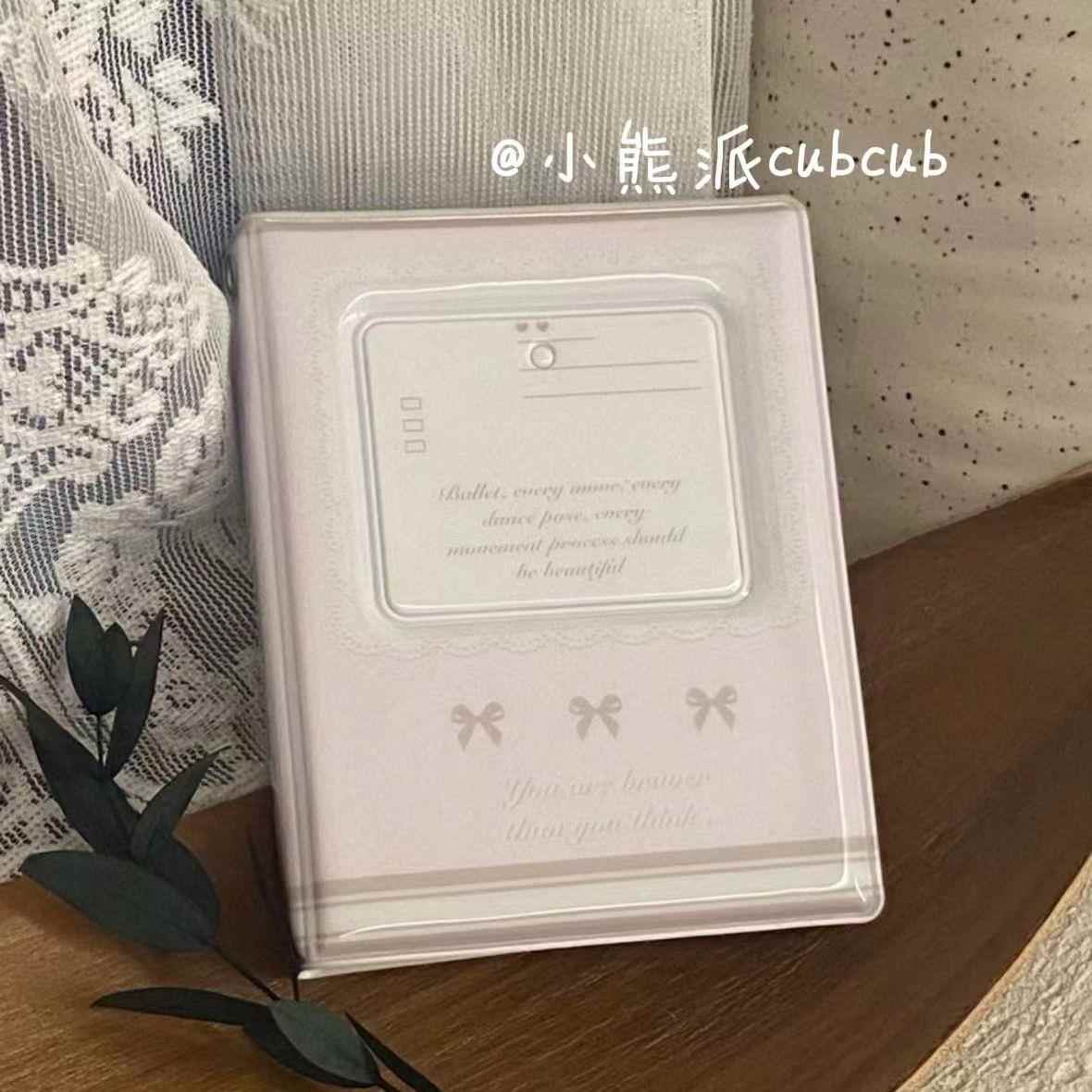 新款ins芭蕾风卡包相册小卡卡册3寸一宫格追星爱豆收纳册礼物可爱