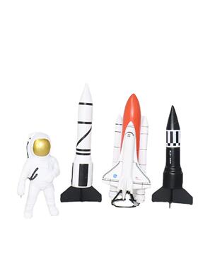 火箭宇航员太空人航天飞机宇宙飞船树脂摆件简约家居软装饰品摆设
