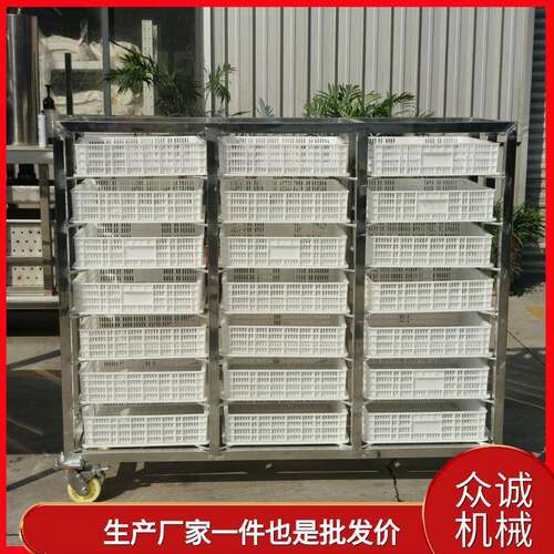 可定制不锈钢多层豆腐摊晾架 带轮豆腐摊晾架节省空间方便操作