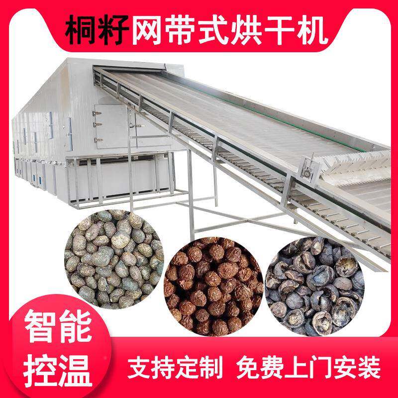 大型中药材烘干机网带式豆角蔬菜烘干设备药材五味子桐籽烘干机