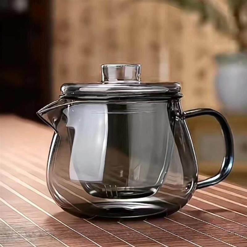 加厚玻璃茶壶茶水分离杯企鹅套装泡花茶壶家用办公室耐热红茶茶具