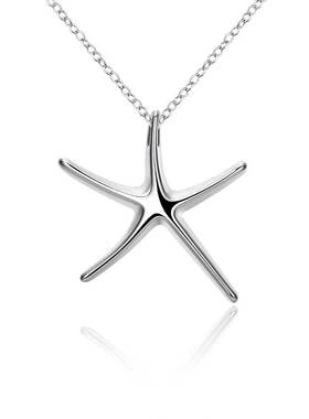 外贸热销银饰美丽海星吊坠吊坠