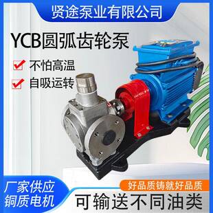 现货供应04不锈钢齿轮泵YCB1/0.6圆弧压力泵电动增压燃油泵