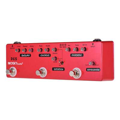 电商爆款 MOSKYAUDIO DC5 多合一效果器
