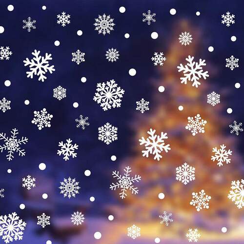 Electrostatic stickers for Christmas decorations圣诞贴纸