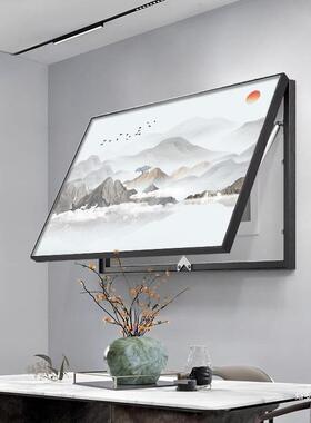 新式山水画电闸表箱装饰画关免打孔配AL101924电箱盖板中遮挡电盒