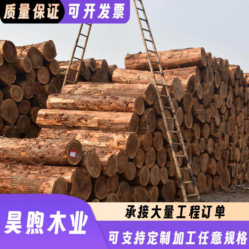 原木柳杉实木户外防腐材料木头稳定木柳杉专用防腐木园林景观材料