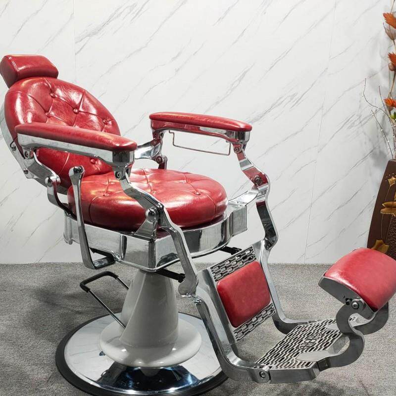 美发店可放倒躺下养剪发廊专用刮胡油头大椅纯色高档男士理发椅子