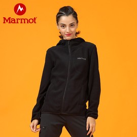 Marmot/土拨鼠运动户外柔软保暖女休闲摇粒绒开衫抓绒衣88912