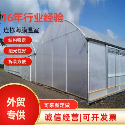 厂家供应 冬季薄膜温室 日光温室暖棚 种植养殖大棚骨架