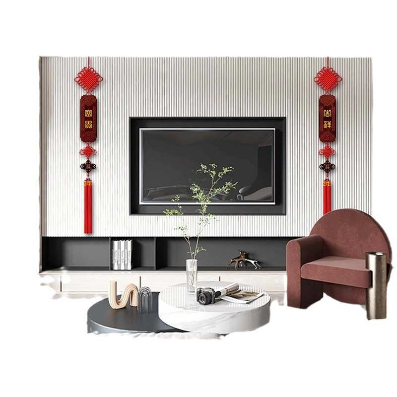 新款焕装饰墙对联挂件电视背景中国挂饰玄关两边客厅琦桃木结