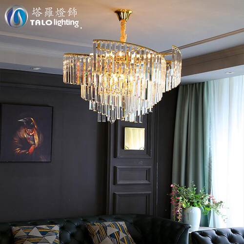 新款意式轻奢水晶吊灯设计师后现代简约高档别墅客厅卧室餐厅灯具