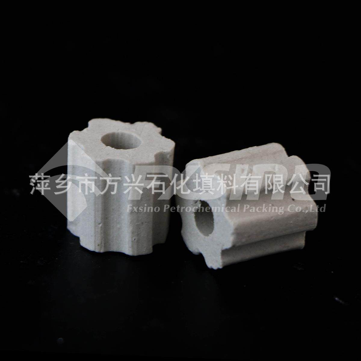 方兴供应 耐酸陶瓷填料 陶瓷梅花环 陶瓷填料 陶瓷塔填料