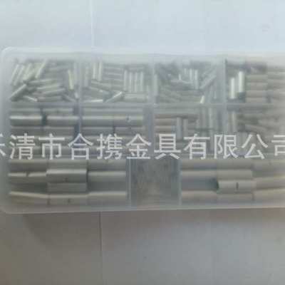 货源 300pcs盒装裸端冷压端子中接管组合 对接连接器接线端子