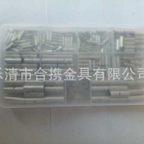 货源 300pcs盒装裸端冷压端子中接管组合 对接连接器接线端子