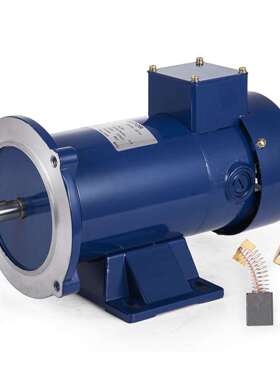 永磁直流电机12V1HP额定转速1750rpm56c法兰电机24V90V1/2hp