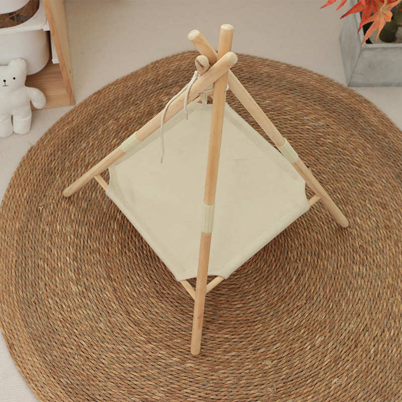 新款狗狗帐篷四季可拆洗三角宠物狗窝猫窝中小型犬室内印第安帐篷