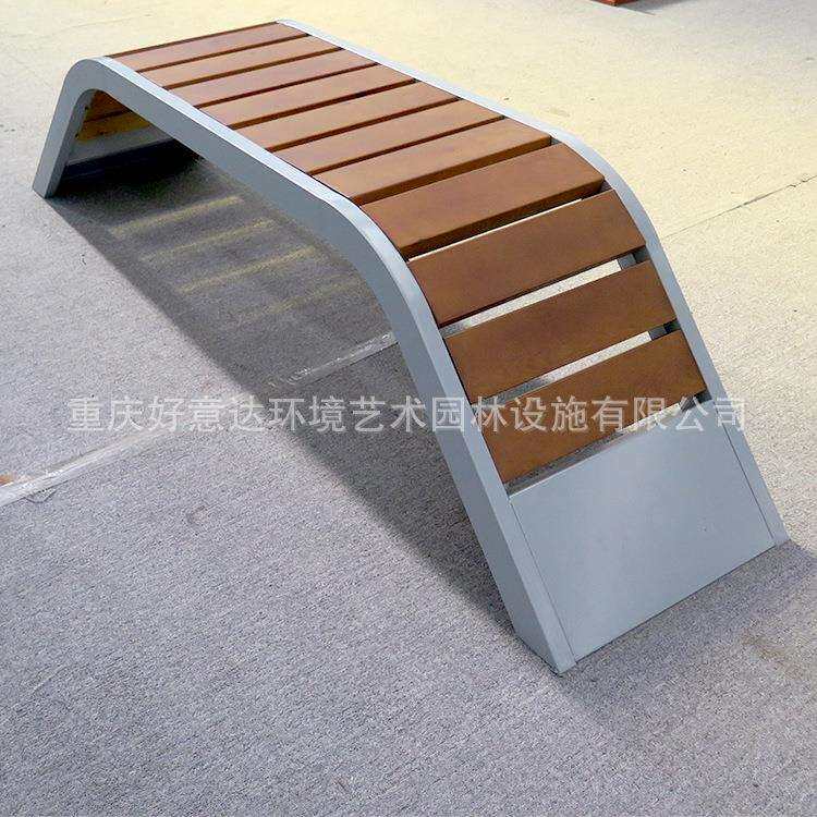 户外庭院公园椅 广场山樟木座椅 景区游乐场所靠背休闲长椅长凳子