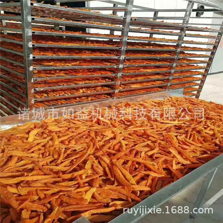 高产能苹果丁烘干箱 自动控温苹果粒烘干设备直销 脱水苹果片加工