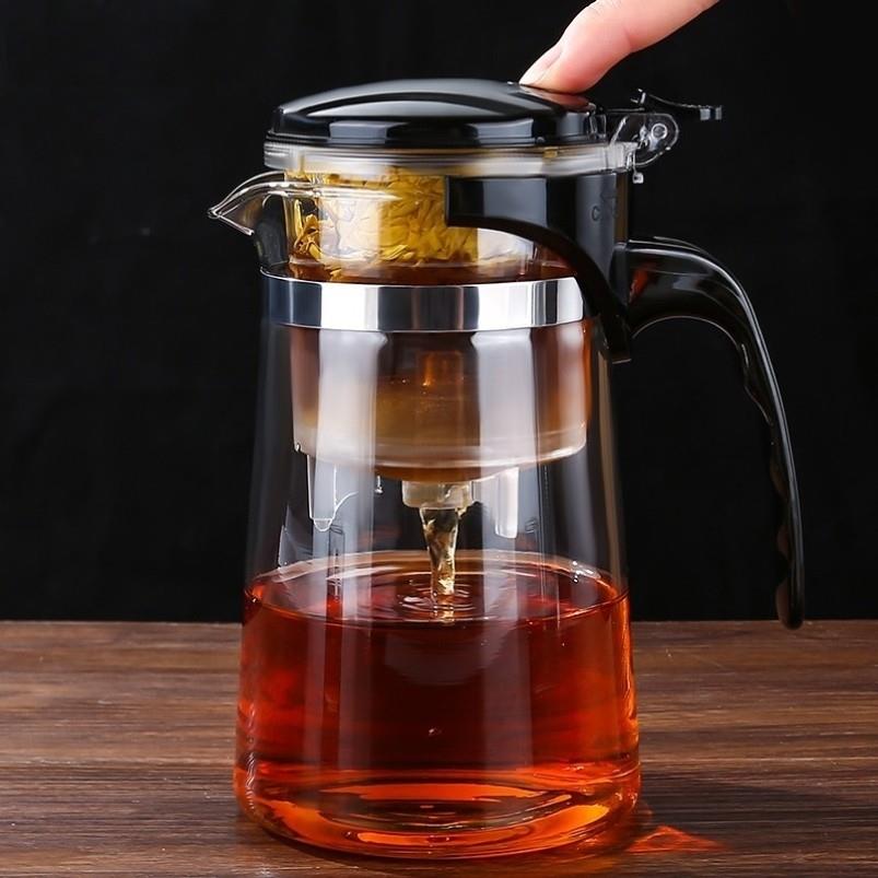 日本飘逸杯壶泡茶壶过滤冲茶器茶壶茶水一键分离茶道具泡茶杯茶具