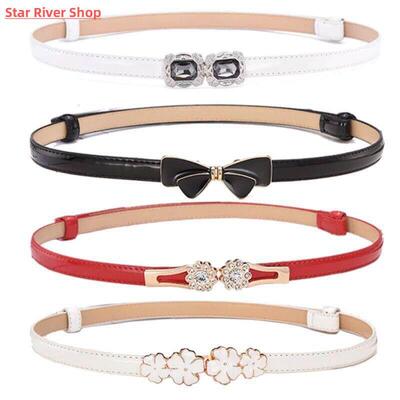 Belt dress simple versatile Fashion Women Leather Belt Thin