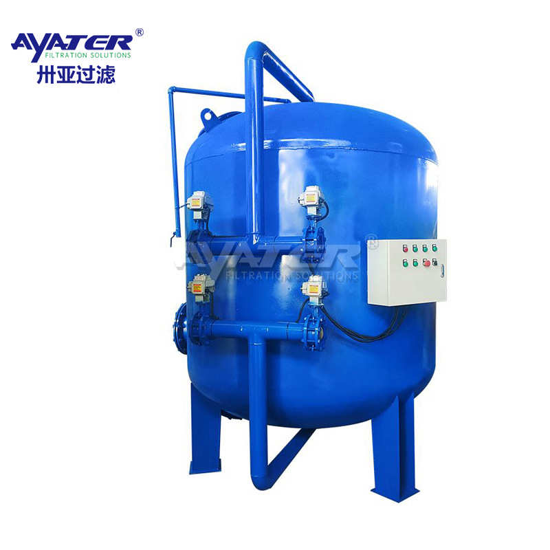 卅亚直销 石英砂浅层砂活性炭全自动高速多介质过滤器SYS-1200