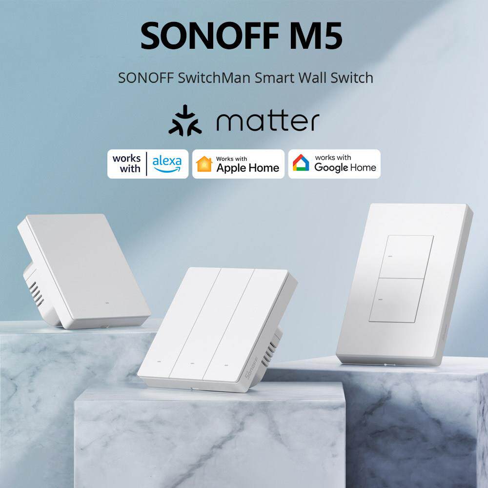 Sonoff M5 Matter智能开关墙壁开关智能面板远程控制支持Homekit图片