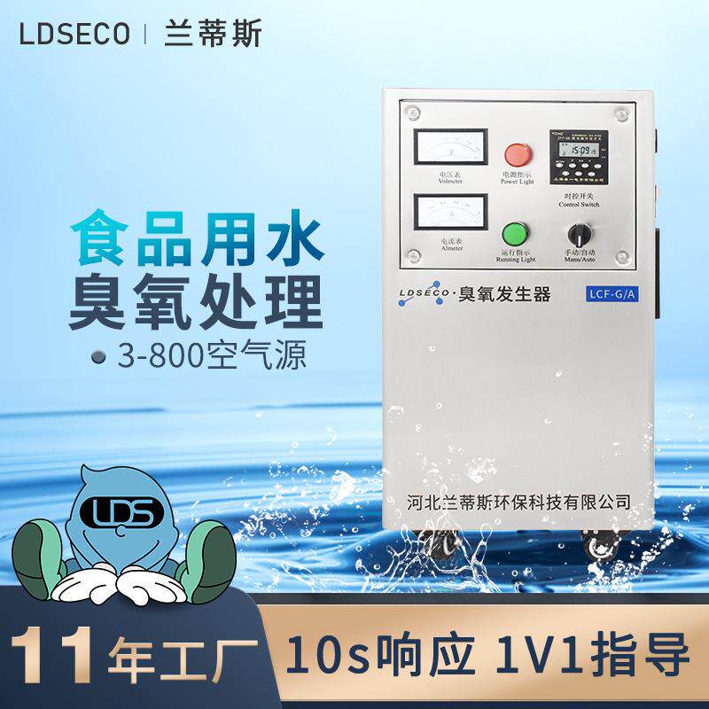 食品车间可制臭氧水设备纯净水厂水质消毒空气源臭氧发生器厂家