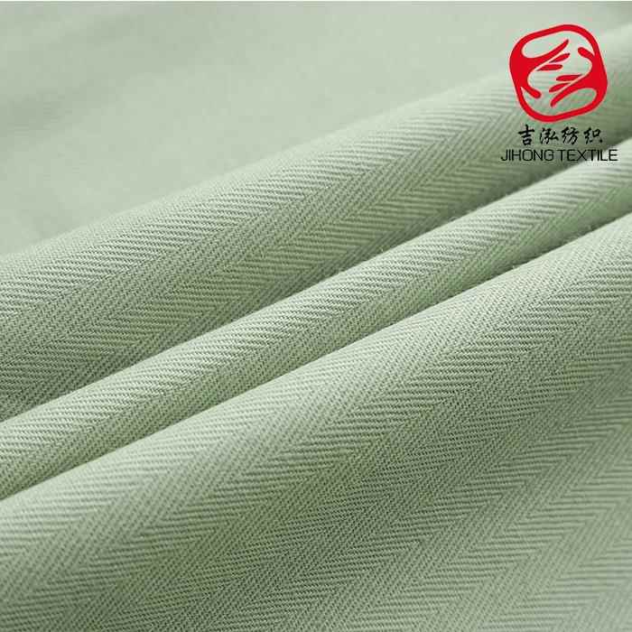 新款直销鱼骨纹面料 人字斜棉布 波纹提花布料 斜纹水洗棉布 夹克