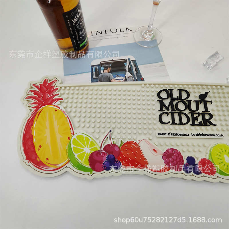 工厂定制硅胶吧垫，优质硅胶酒吧垫，硅胶桌面沥水垫，防滑隔热垫
