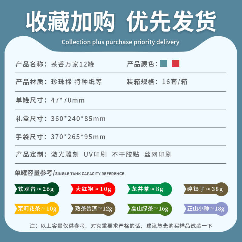 小罐茶礼盒空盒茶叶包装盒空礼盒岩茶碎银子红茶叶礼盒装空盒子