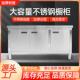商用加厚不锈钢对开门工作台高强度厨房操作台家用收纳柜食堂案板