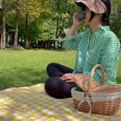 露营野餐垫加厚防潮垫户外草地垫加宽便携式 野炊防水春游折叠坐垫