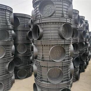 波纹管检查井厂家 pe起始井座污水井座流槽雨水沉泥污水井座