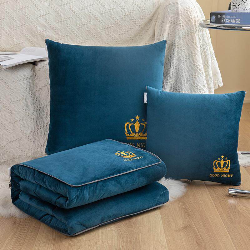 Z6叠M加厚抱枕被子枕两G用折车载靠垫头被冬F7695T8S季珊瑚绒办公