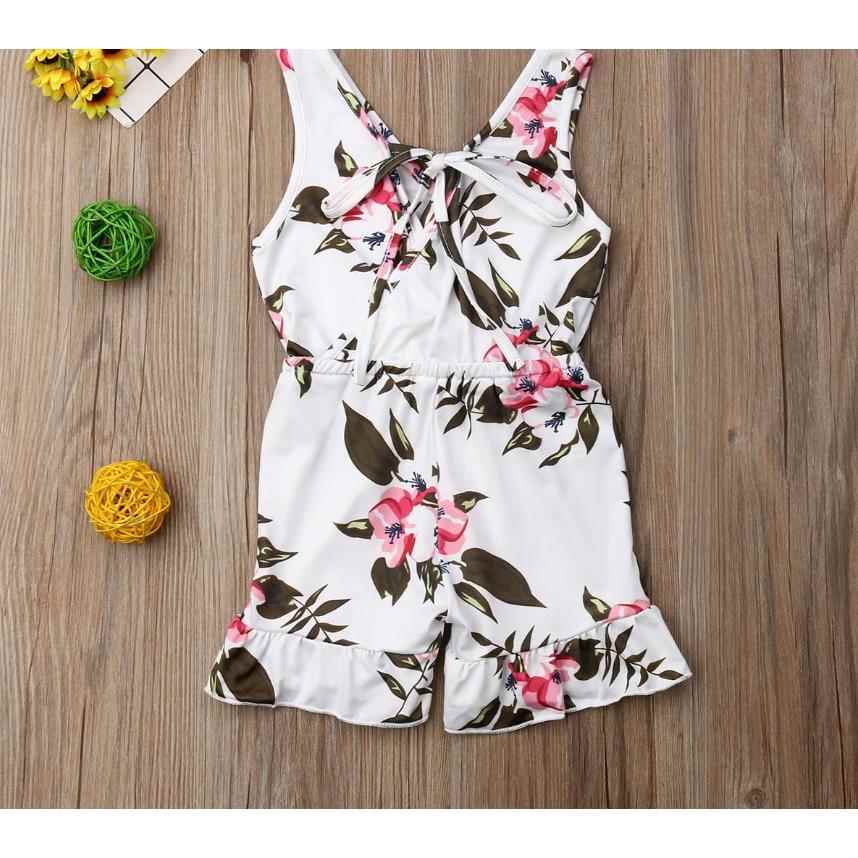 Fashion sleeveless jumpsuit for small and medium-sized girls