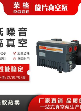 荣格 单级旋片真空泵XD0100实验室小型负压泵工业用抽真空机