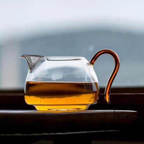 带把玻璃公道杯防烫家用大号茶海耐热加厚透明倒茶杯功夫茶具配件