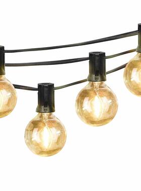 G40太阳能灯串低压5V3V圣诞装饰灯串25FT25灯LED节日氛围灯串